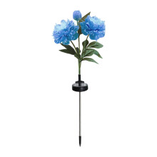 Lot de 2 guirlandes lumineuses solaires en forme de pivoines, à planter dans le jardin ou la terrasse. Fleurs décoratives étanches avec lumière,