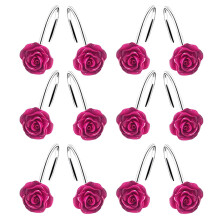 Crochet de rideau de douche en résine rose (Ajouter l'attribut Che240805511) Rose rouge, Crochets,