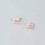 Sterling Silver Stud Earrings Rose Gold 1 Pair 1