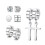 Magnetic Stud Earrings Stainless Steel 4 Pair 6mm Silver 1