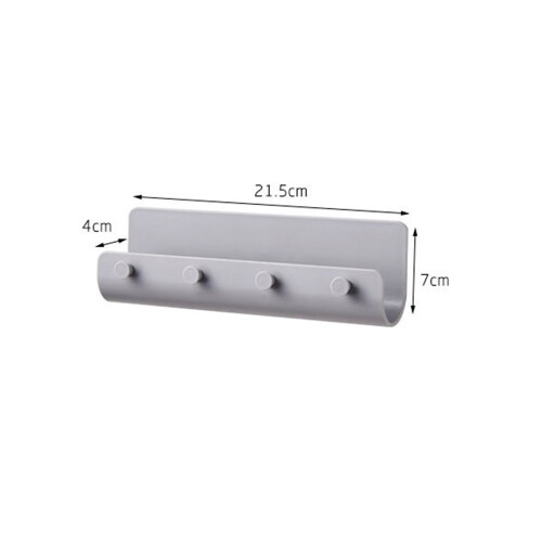 Wall Letter Holder Plastic Ruimtebesparende Plank Grijs 1 Stuk 1