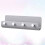 Wall Letter Holder Plastic Ruimtebesparende Plank Grijs 1 Stuk 7
