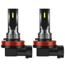2 Stuks CSP LED Canbus Auto Koplamp Mistlamp 16000LM 6SMD Lampen 3000K Geel Licht Auto Richtingaanwijzers