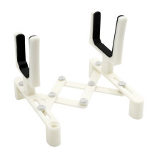 New Professional Portable Folding Violin Stand Musical Instrument Fiddle Floor Holder Rack Violins Accessories,White