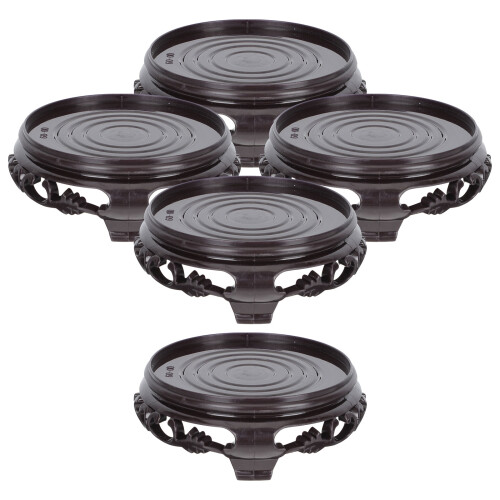 5Pcs Plast Förvaringsbas Blomvasbas Konstföremålshållare Podium 2