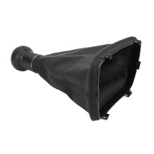 Gear Shift Knob & Boot Cover Replacement for A6 C5 A4 B5 A8 D2 1998-2000 Black