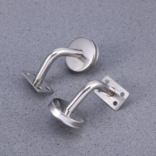 3 Stycken Rostfritt Stål Handtag Väggbefästningar Stöd (Silver) 2