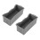 2PCS Silicone Grease Drip Pan for Blackstone Griddle Reusable Rectangular Grease Catcher Cup Liner for Camping Barbeque Grey 2