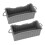2PCS Silicone Grease Drip Pan for Blackstone Griddle Reusable Rectangular Grease Catcher Cup Liner for Camping Barbeque Grey 3