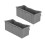 2PCS Silicone Grease Drip Pan for Blackstone Griddle Reusable Rectangular Grease Catcher Cup Liner for Camping Barbeque Grey 5