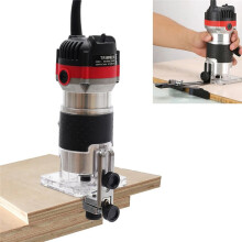 800W Electric Wood Trimmer Wood Router Laminate Trimmer Professional Slotting Trimming Grooving Machine EU Plug