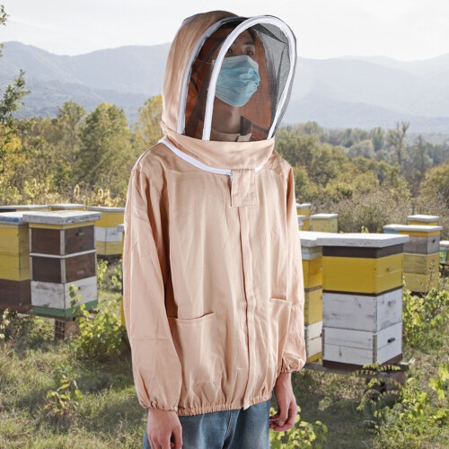 Outdoor Beekeeping Veil Suit Protective Beekeeper Jacket Beekeeping Supply 2