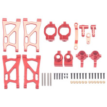 For 1/16 SMAX 1621 1625 Front and Rear Steering Cups, Swing Arms, Steering Groups, C Seats and Other Upgrade Parts,Red