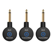 2-in-1 2.4GHz Wireless Guitar System 48KHz Audio Wireless Guitar Transmitter Receiver Electric Guitar Bass Amplifier