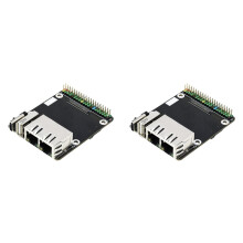 2X  Dual Ethernet CM4 Carrier Board para RPI para Raspberry Pi Compute Module 4 Lite EMMC Expansion Base Board