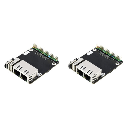 2X  Dual Ethernet CM4 Carrier Board for RPI Raspberry Pi Compute Module 4 Lite EMMC Expansion Base Board