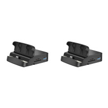 2X 8 in 1 USB C HUB Docking Station Phone Stand USB C to -Compatible Dock Power Charger Kit for
