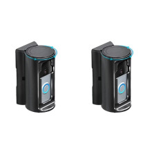 2X NEW Ring Doorbell Mount No Drill Ring Door Holder Doorbell Mount No Drill Adjustable Ring Doorbell Case Anti-Theft