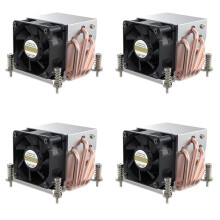 4X Chłodnica LGA2011-R63 150 w do Radiatora LGA 2011 2U 4 Heat Pipe LGA2011 Typ Kwadratowy 80 mm X 80 mm Rozstaw Montażowy Radiator