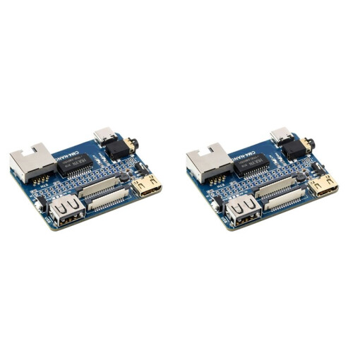 2X 5V  CM4 Ethernet Carrier Board for RasPi RPI Raspberry Pi Compute Module 4 Lite EMMC IO USB Expansion Board