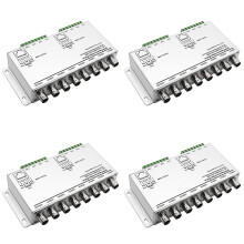 4X 8-CH UTP 720P/1080P HD Passiver Video Balun Transceiver, BNC zu Cat5/5E/6 RJ45 (T568B) UTP Kabel Konverter Video Sender