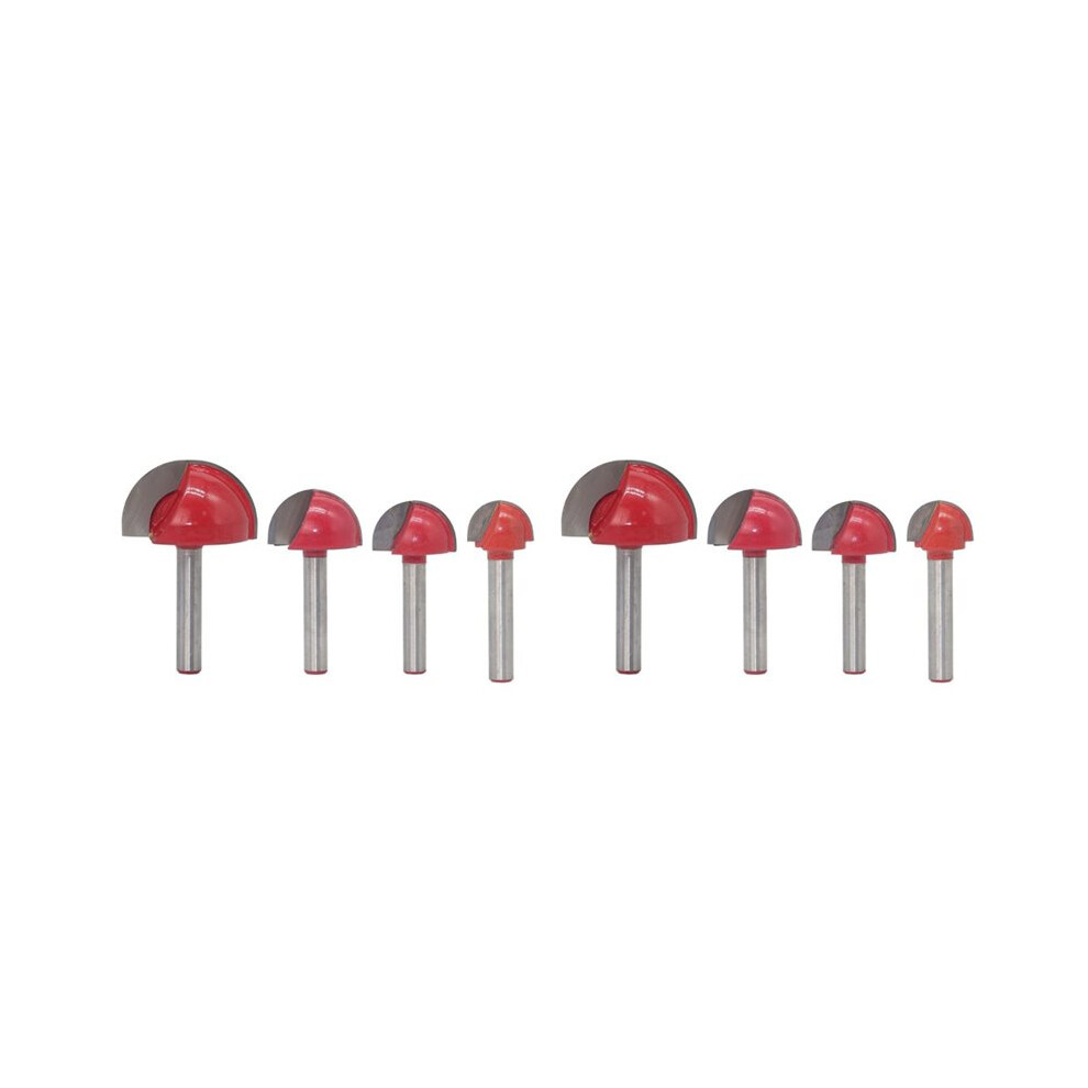 2 Set 6Mm Shank Nose End Mill Wood Router Bit Set Round Cove Cnc Milling Cutter Radius Core Solid Carbide 6032248277696