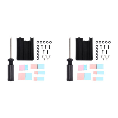 2X for Raspberry Pi CM5 Efficient Cooling Heatsink Includes Thermal Pad Radiator Enhanced Heat Dissipation