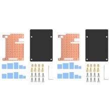 2X for Raspberry Pi 4 Copper Heatsink Passive Cooling Copper Case Plate 4mm
