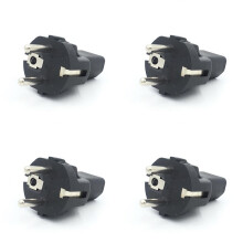4X EU Naar IEC320 C13 Stroomadapter, EU Mannelijke Naar IEC320 C13 Vrouwelijke AC-Stekker, EU (4,8 mm) 2-Pins Naar PDU/UPS Conversiestekker, 10A 250V