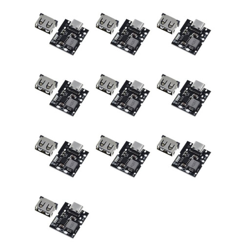 10X Type-C USB 5V 2A Boost Converter Step- Power Module Lithium Battery Charging Board DIY Charger,No Welding