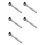5X 2-in-1 Round Handle Ratchet Wrench 1/4 Double Ended 72 Teeth Quick Spanner Tool Screwdriver Socket Bit 1