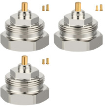 3X Radiator Adapter M30 X 1.0 to M30 X 1.5 for Oventrop Valves 1011445 - Thermostatic Valve Fine Thread Adapter