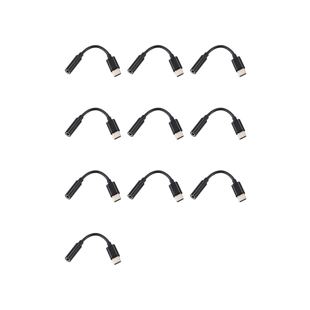 10X Usb C To 3.5Mm Headphone/Earphone Jack Cable Adapter,Type C 3.1 Male Port To 3.5 Mm Female For Moto Z 6031141146528