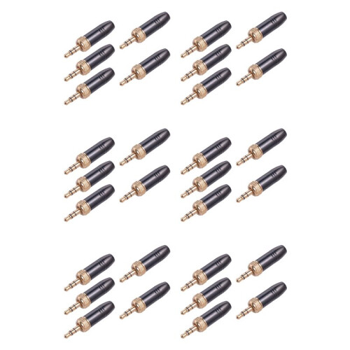 30Pcs Lavalier Lapel Microphone 3.5mm Audio Plug with M6 Internal Thread Internal Thread Cable for- for-