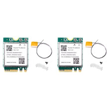2X WiFi 6E RTL8852CE M.2 Network Card 5400Mbps 802.11AX BT 5.3 Wireless Adapter Tri Band 2.4/5/6GHz for Windows 10/11