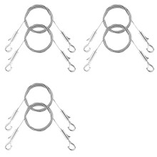 6PCS Adjustable Picture Hanging Wire Kit - Heavy Duty Hardware , 1M X1.5Mm Stainless Steel Cables Hanging Rope