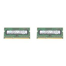 2X Mémoire RAM DDR3 4 Go pour Ordinateur Portable 1600 MHz PC3 12800 1RX8 1,35 V 8 IC SODIMM Mémoire Uniquement pour