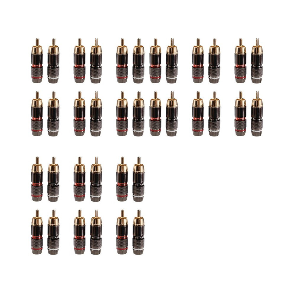 36Pcs Rca Male Adapter Solder Connector For Audio Video Cctv Ip Camera Security Coaxial Cable Solderness 6031443654967