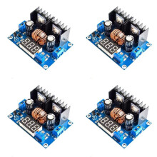 4X LED Voltmeter PWM Adjustable 4-38V to 1.25-36V Step-Down Board Module XL4016 8A 250W - Power Drop Module