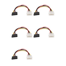 5X Power Female to Male Adapter Converter Cable, 6-Inch