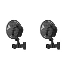 2X Grow Tent Clip Fan 6In with Long-Life EC Motor 2 Dynamic Wind Speed for Hydroponics Circulation Cooling EU Plug