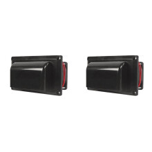 2X Caravan Side Air Vent Ventilation Exhaust Fans Outlet Kit for Campers Trailer Motorhome Marine Yacht,A