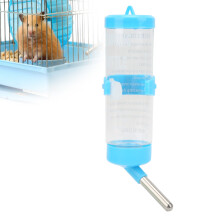 Automatische 250 ml Hamster-Wasserflasche, tropffrei, kein Leck, Kleintier-Brunnen in Blau