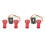 2X Wireless Electric Winch Remote Control Kit Relay Winch Control System Universal Handheld 2