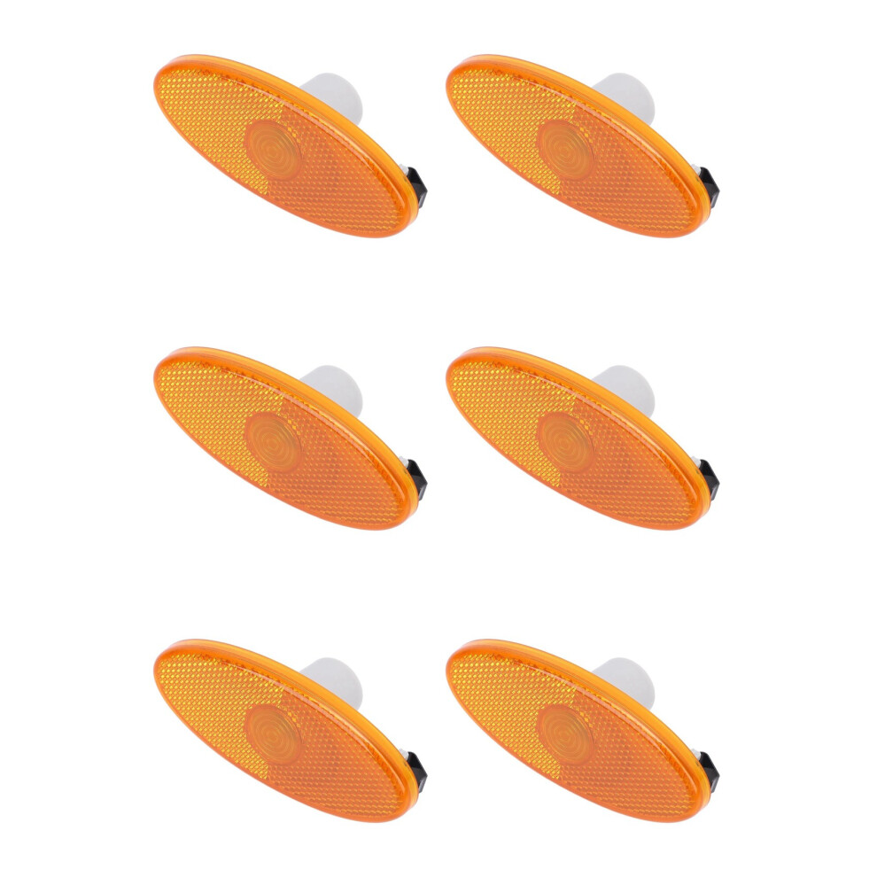 6X Side Lens 261B00001r For Master Mk3 2010-2024 Nv400 2011-2024 Amber/Light 6031193663653