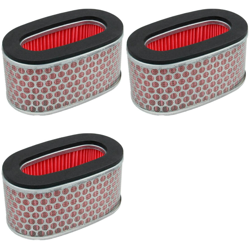 3X 17213-Mba-010 Motorcycle Replacement Accessories Air Filter For Vt750 Shadow/400 1998-2003 4711640690976