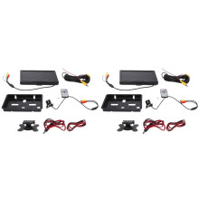 2 Satz 9-Zoll-Auto-LCD-Monitor HD -Kompatibel VGA/AV-TV DVD-Player Kamera Rückansicht Kopfstützenmonitor Park-Rückfahrsystem