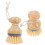 2Pz Spazzole Cucina Resistenti in Bamboo Khaki Per Piatti E 3