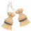 2Pz Spazzole Cucina Resistenti in Bamboo Khaki Per Piatti E 5