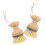 2Pz Spazzole Cucina Resistenti in Bamboo Khaki Per Piatti E 8